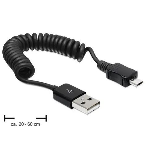 DELOCK USB Micro USB Átalakító Fekete 60cm 83162