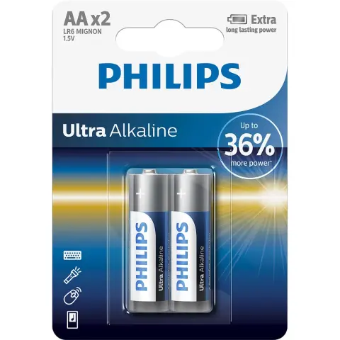PHILIPS Ultra alkáli ceruza elem (AA) 2db