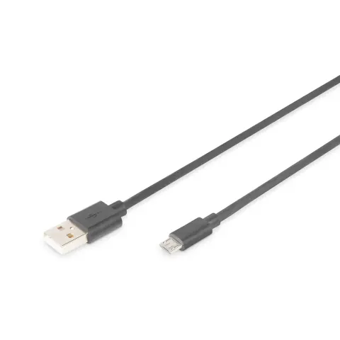 DIGITUS USB Micro USB Átalakító Fekete 1.8m AK-300110-018-S