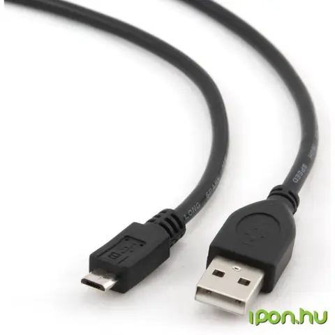 GEMBIRD USB Micro USB Átalakító Fekete 1.8m CCP-mUSB2-AMBM-6