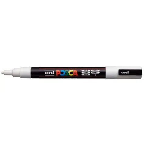 UNI Posca PC-3M paint marker 0.9 - 1.3 mm white