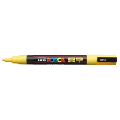 UNI Posca PC-3M paint marker 0.9 - 1.3 mm yellow