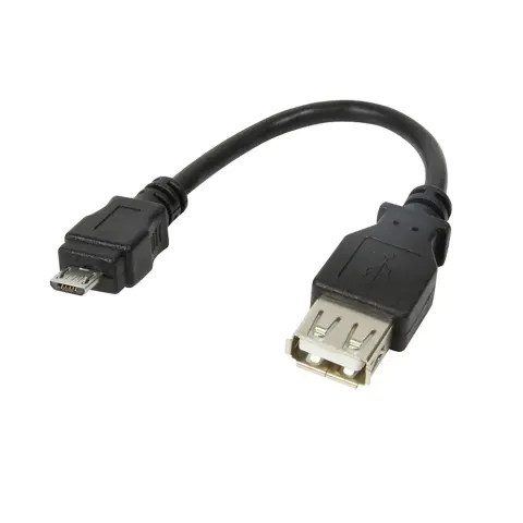 LOGILINK Micro USB Átalakító Fekete 6cm AU0030