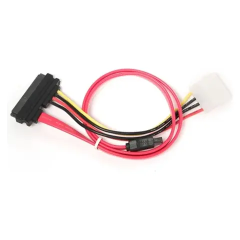 GEMBIRD SATA + SATA napajanje + Molex adapter rdeč 35cm CC-SATA-C1