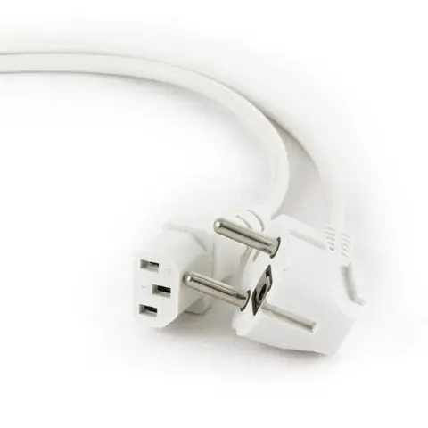 GEMBIRD 230V-os IEC Tápkábel Fehér 1.8m PC-186W-VDE