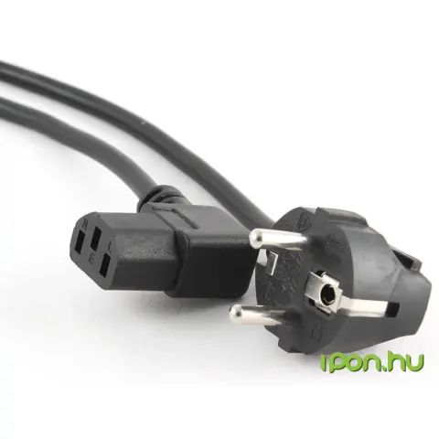 GEMBIRD 230V-os IEC Tápkábel Fekete 1.8m PC-186A-VDE