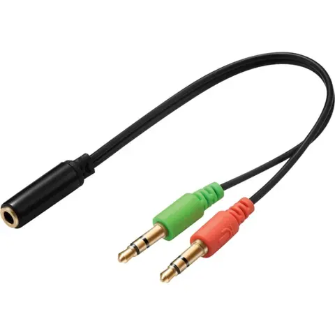SANDBERG Splitter Jack Negru 16cm 508-67