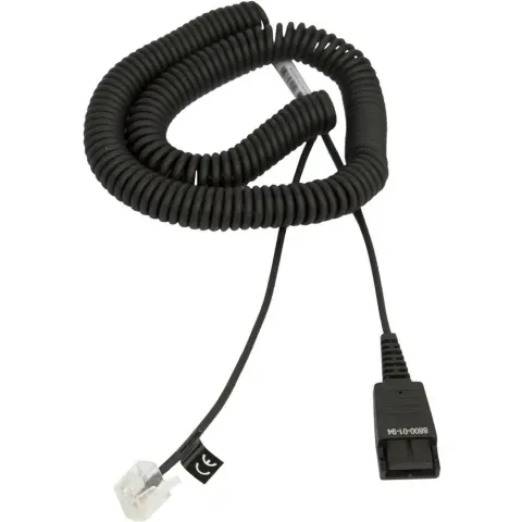 JABRA Quick Disconnect RJ-10 Átalakító Fekete 2m 8800-01-94