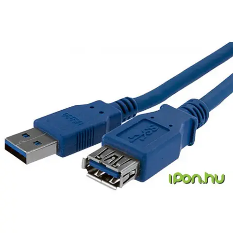 STARTECH USB 3.0 Hosszabbító Kék 1m USB3SEXT1M