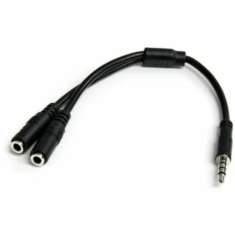 STARTECH Jack Elosztó Fekete 20cm MUYHSMFF