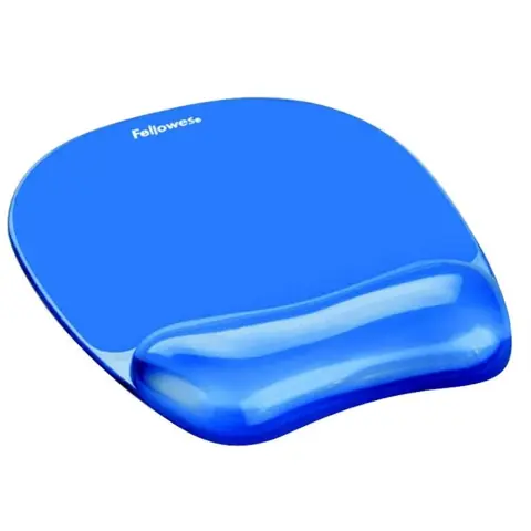 FELLOWES Crystal™ Gel egéralátét csuklótámasszal kék