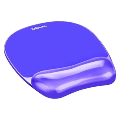 FELLOWES Crystal™ Gel egéralátét csuklótámasszal lila