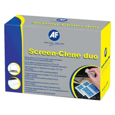AF Screen-Clene Duo screen-cleaning duo cloth pair 20 pcs