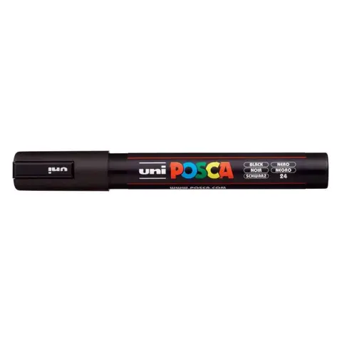 UNI Posca PC-5M Paint Marker 1.8-2.5 mm black