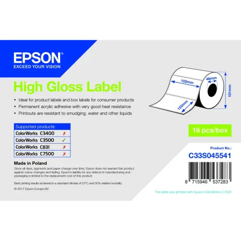 EPSON C33S045541 címkeszalag 102mm x 152mm (210 db)