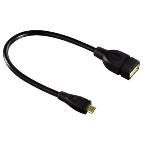 HAMA Micro USB extension black 15cm 78426