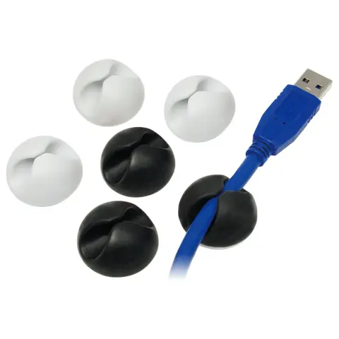 LOGILINK Kábelrendező Fekete-Fehér 3cm KAB0009