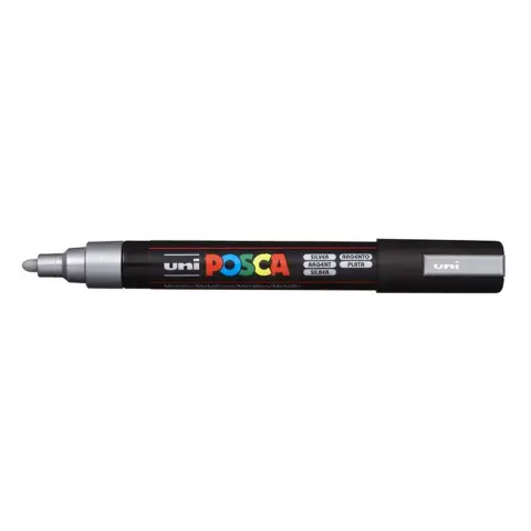 UNI Posca PC-5M Paint Marker 1.8-2.5 mm silver