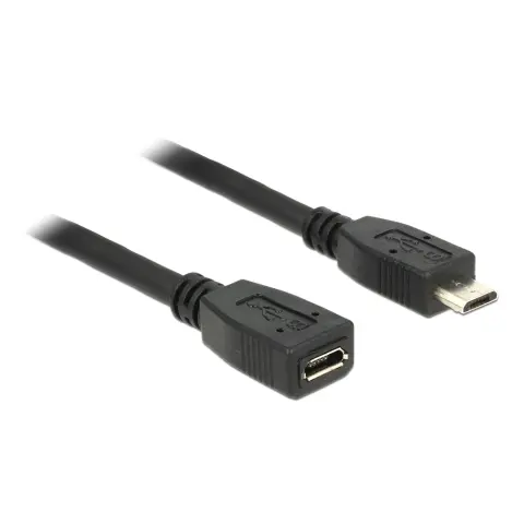 DELOCK Micro USB Extension Cable Black 1m 83248