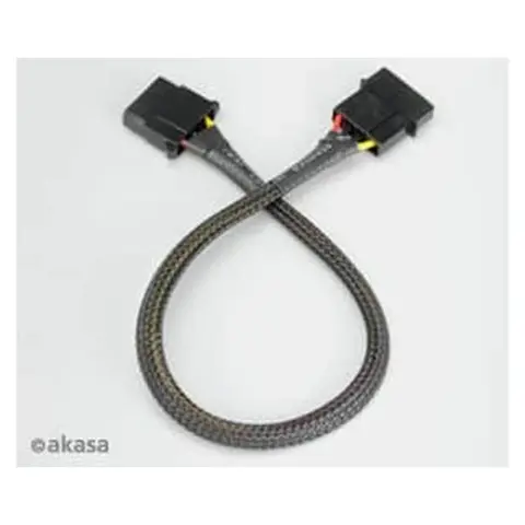 AKASA Cablu de alimentare Molex Negru 30cm AK-CBPW02-30