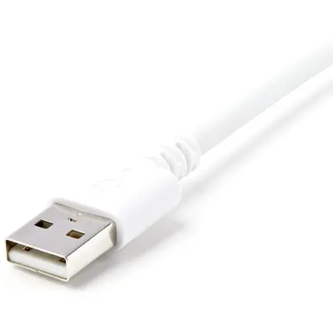 STARTECH USB Lightning Töltő/adatkábel Fehér 3m USBLT3MW