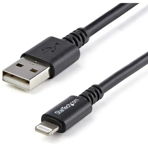 STARTECH USB Lightning Töltő/adatkábel Fekete 3m USBLT3MB