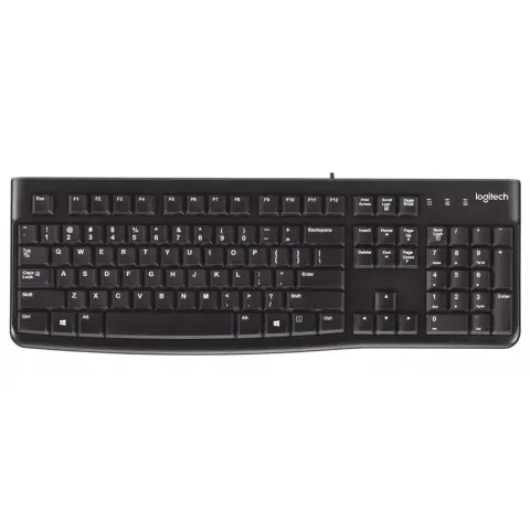 LOGITECH K120 Olasz fekete