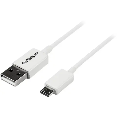 STARTECH USB Micro USB Átalakító Fehér 50cm USBPAUB50CMW