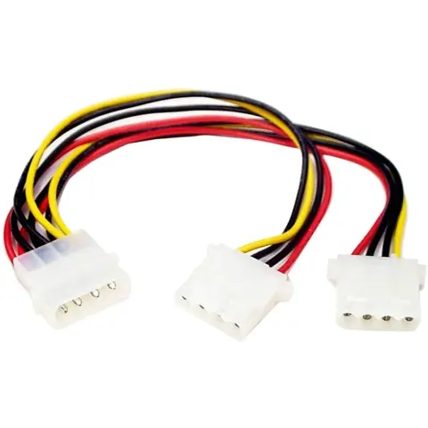 STARTECH Molex Power Cable White 23cm PYO2L