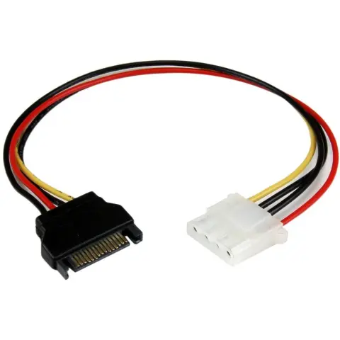 STARTECH SATA power Molex Adapter Black 30cm LP4SATAFM12