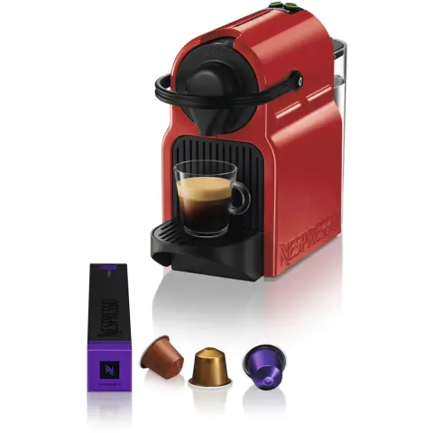 KRUPS Nespresso Inissia XN1005 kavni aparat rubinasto rdeč