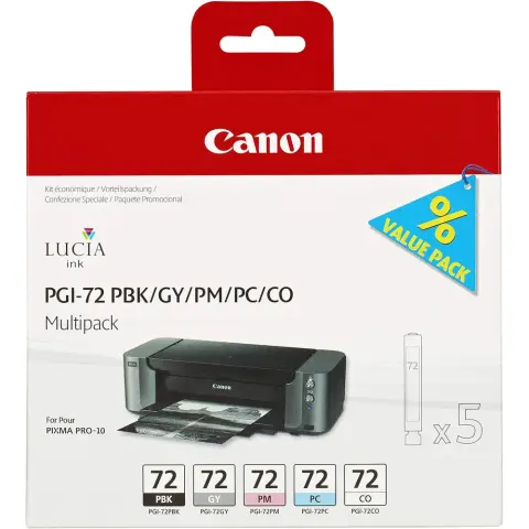 CANON PGI-72PBK/GY/PM/PC/CO Multi-Pack ORIGINAL