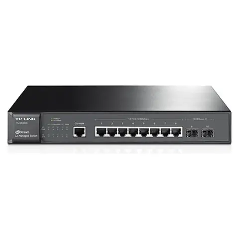 TP-LINK TL-SG3210 JetStream 8 portos gigabites L2 vezérelhető switch 2 db SFP csatlakozóval