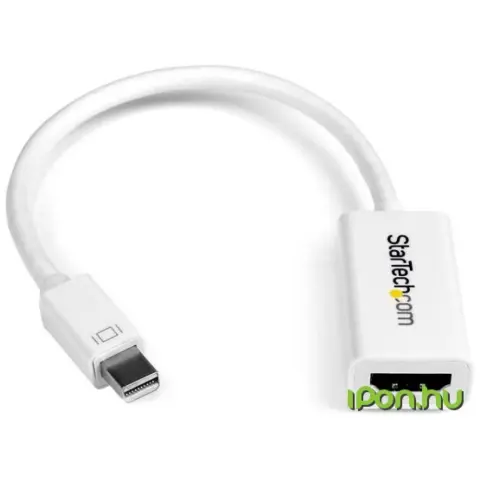 STARTECH Mini DisplayPort HDMI Átalakító Fehér 15cm MDP2HD4KSW