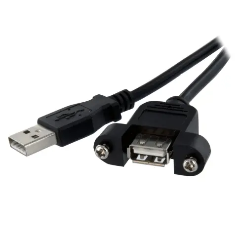 STARTECH USB Hosszabbító Fekete 60cm USBPNLAFAM2