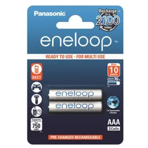 PANASONIC Eneloop mikro ceruza akkumulátor (AAA) 750mAh 2db