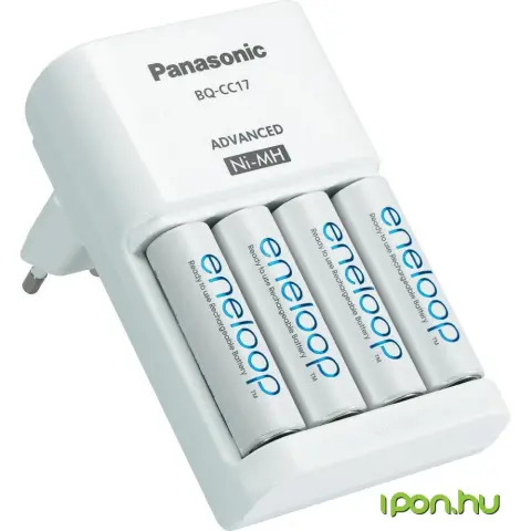 PANASONIC BQ-CC17 töltő + 4x1900mAh AA