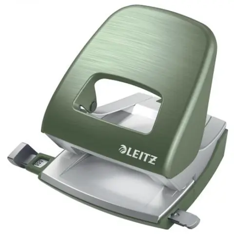 LEITZ Lyukasztó kétlyukú 30 lap fém Nexxt Style olajfazöld