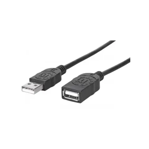 MANHATTAN USB Hosszabbító Fekete 1.8m 338653