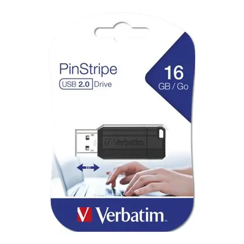 VERBATIM Store n Go PinStripe 16GB USB 2.0 Fekete