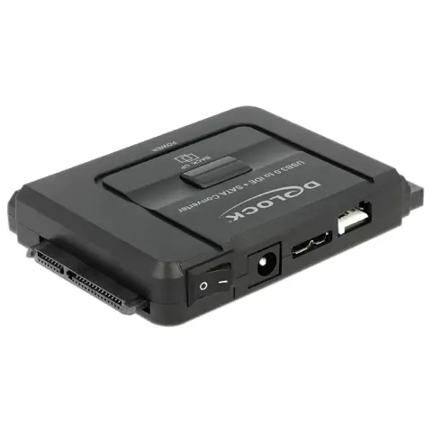 DELOCK USB PATA/IDE és SATA Átalakító Fekete 10cm 61486