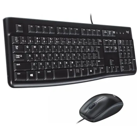 LOGITECH MK120 UK Angol vezetékes billentyűzet és egér szett - fekete
