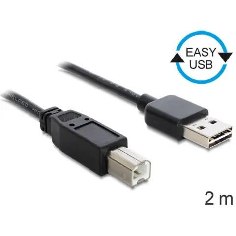 DELOCK USB Összekötő Fekete 2m 83359