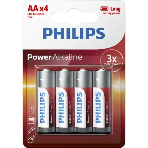 PHILIPS Power alkáli ceruza elem (AA) 4db