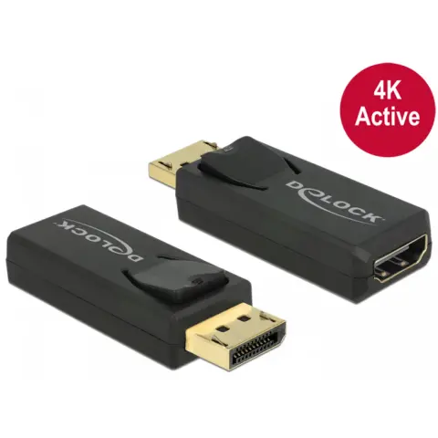 DELOCK DisplayPort 1.2/1.2a HDMI Átalakító Fekete 5cm 65573