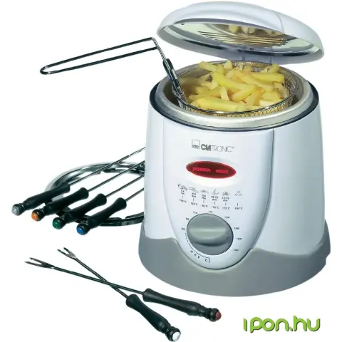 CLATRONIC FFR 2916 fondue sütő 900 W fehér / szürke