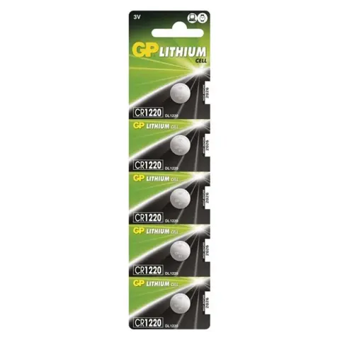 GP CR1220 Lithium gombelem (CR) 5db