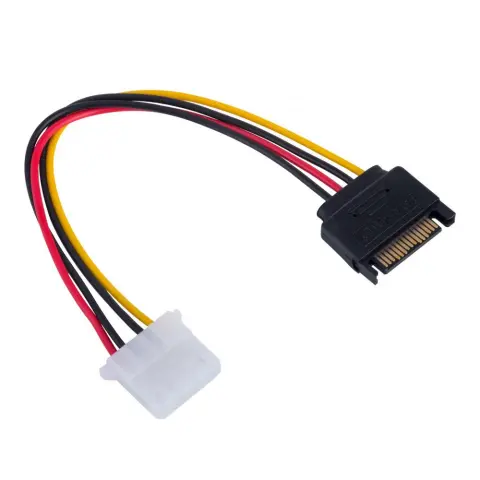 AKYGA Cablu de alimentare SATA Molex Negru 15cm AK-CA-11
