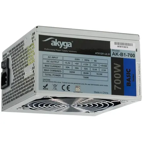 AKYGA AK-B1-700 700W 80 Plus White tápegység