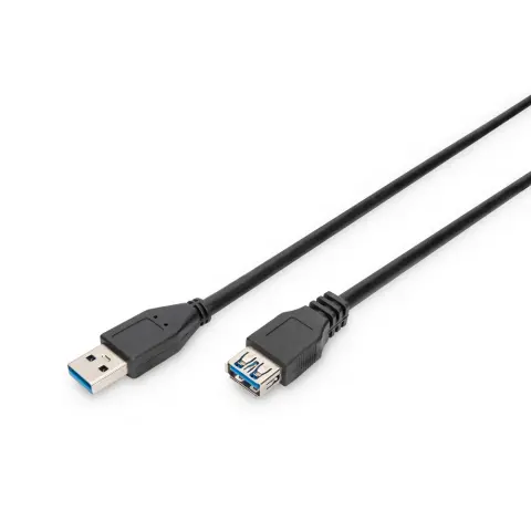 DIGITUS USB 3.0 Hosszabbító Fekete 3m AK-300203-030-S
